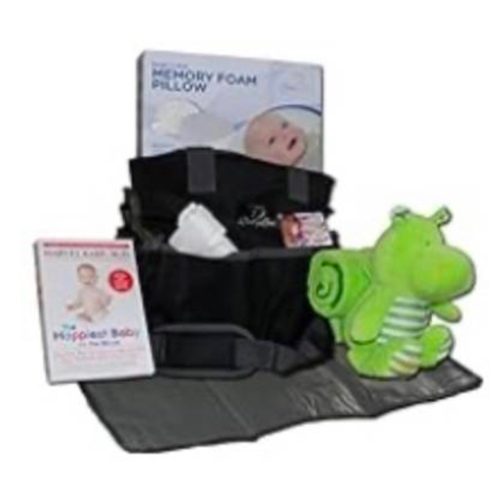 New hippo baby shower gift bag pillow book animal toy pad parent company set